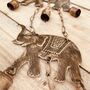 Double Elephant Wind Chime With Bells, thumbnail 4 of 6