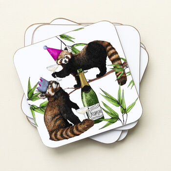 Party Animals Drinks Coaster Set, 6 of 8