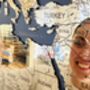 X X L Personalised Wooden And Mirror World Map Wall Art, thumbnail 4 of 9