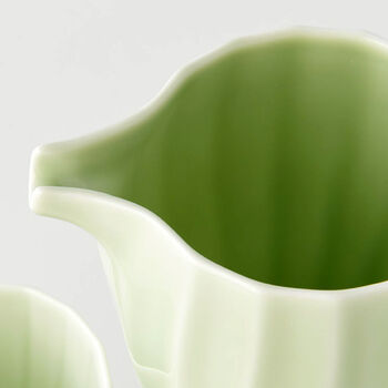 Porcelain Japanese Sake Wine Set Of Four Jade Series, 2 of 3