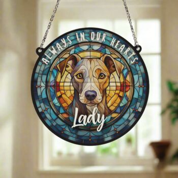 Whippet Memorial Suncatcher, 2 of 6