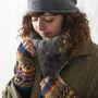 Fair Trade Cable Handknit Wool Lined Neckwarmer Scarf, thumbnail 5 of 12
