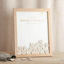 Blossom Foiled Drop Top Frame Wedding Guest Book, thumbnail 1 of 6