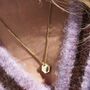 Hexagonal Charm Jewelled Necklace, thumbnail 1 of 7