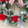 Candy Cane Forest Luxury Faux Christmas Wreath, thumbnail 7 of 10