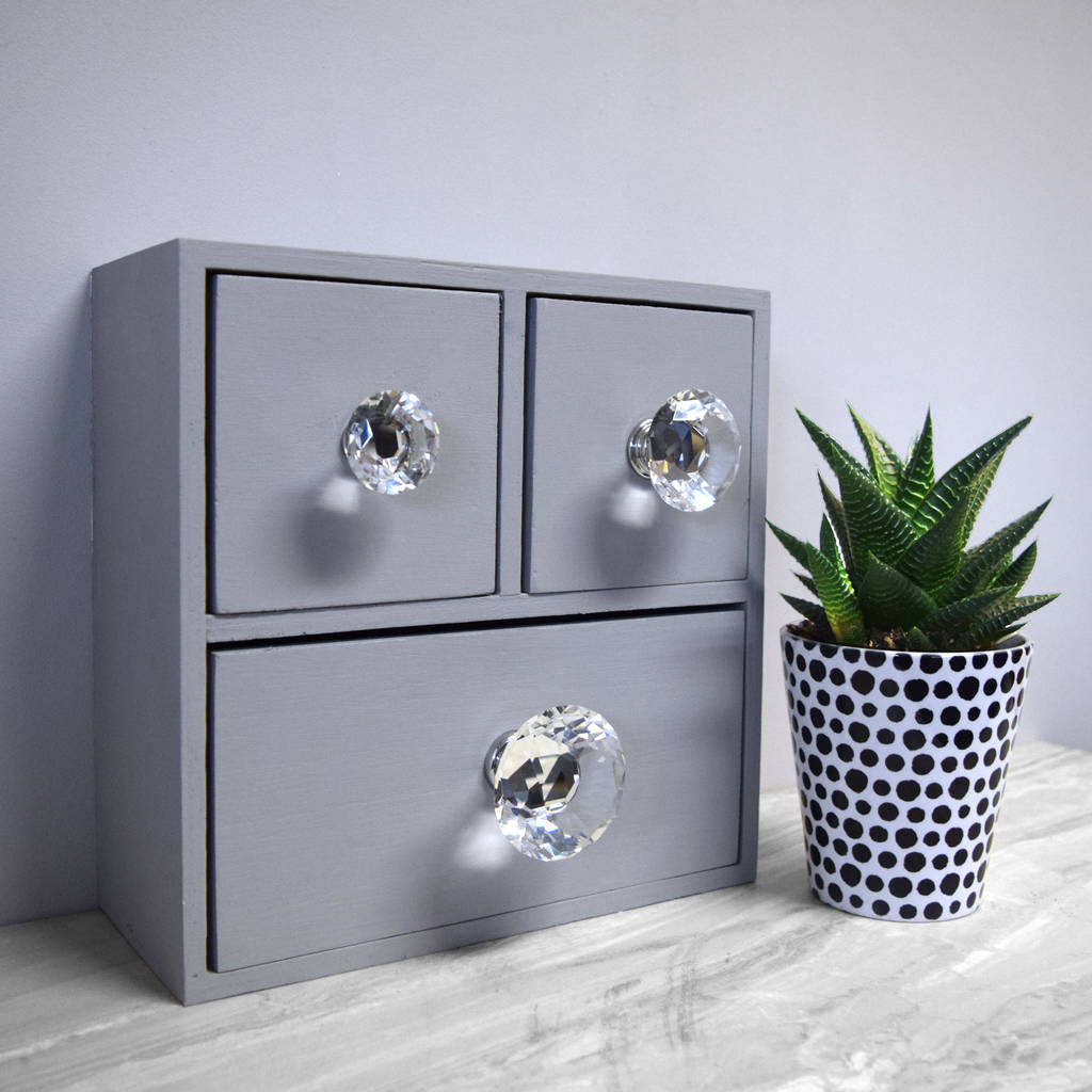 clear faceted crystal glass cupboard door knobs by pushka home
