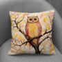 Owls Perch Hand Made Poly Linen Cushions, thumbnail 5 of 7