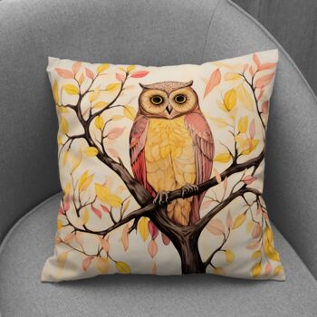 Owls Perch Hand Made Poly Linen Cushions, 5 of 7