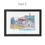 Personalised Rome Skyline Print, Landmarks Illustration, thumbnail 3 of 6