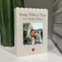 Personalised Father's Day Lego® Brick Photo Block, thumbnail 1 of 3