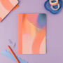 A5 Lined Notebook Abstract Pink, thumbnail 1 of 4