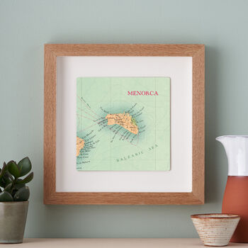 Personalised Menorca Map Print Wall Art, 2 of 4