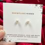 Christmas Freshwater Pearl Stud Earrings, thumbnail 3 of 3