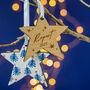 Personalised Star Christmas Tree Bauble, thumbnail 2 of 7