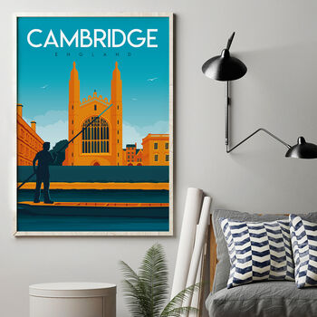 Cambridge Kings College Art Print, 4 of 4