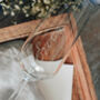 Personalised Hand Engraved Calligraphy Champagne Glass, thumbnail 4 of 4
