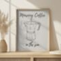 Coffee Art Print, Kitchen And Dining Room Print, thumbnail 1 of 4