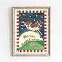 The Cow Jumped Over The Moon Vintage Nursery Print, thumbnail 1 of 12