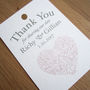 Personalised Heart Vintage Style Favour Tag, thumbnail 3 of 8