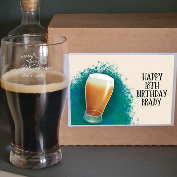 18th Birthday Shooting Star Pint Glass, 4 of 8