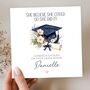 Graduation Floral Hat Card, She Did It Graduation Card For Her, Daughter,Granddaughter, thumbnail 1 of 3