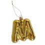 M Balloon Alphabet Decoration, 12cm Gold, thumbnail 1 of 2