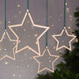 Wooden Star Craft Christmas Decoration, thumbnail 1 of 2