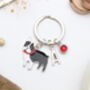 Personalised French Bulldog Keyring, Frenchie, thumbnail 2 of 8