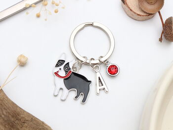 Personalised French Bulldog Keyring, Frenchie, 2 of 8