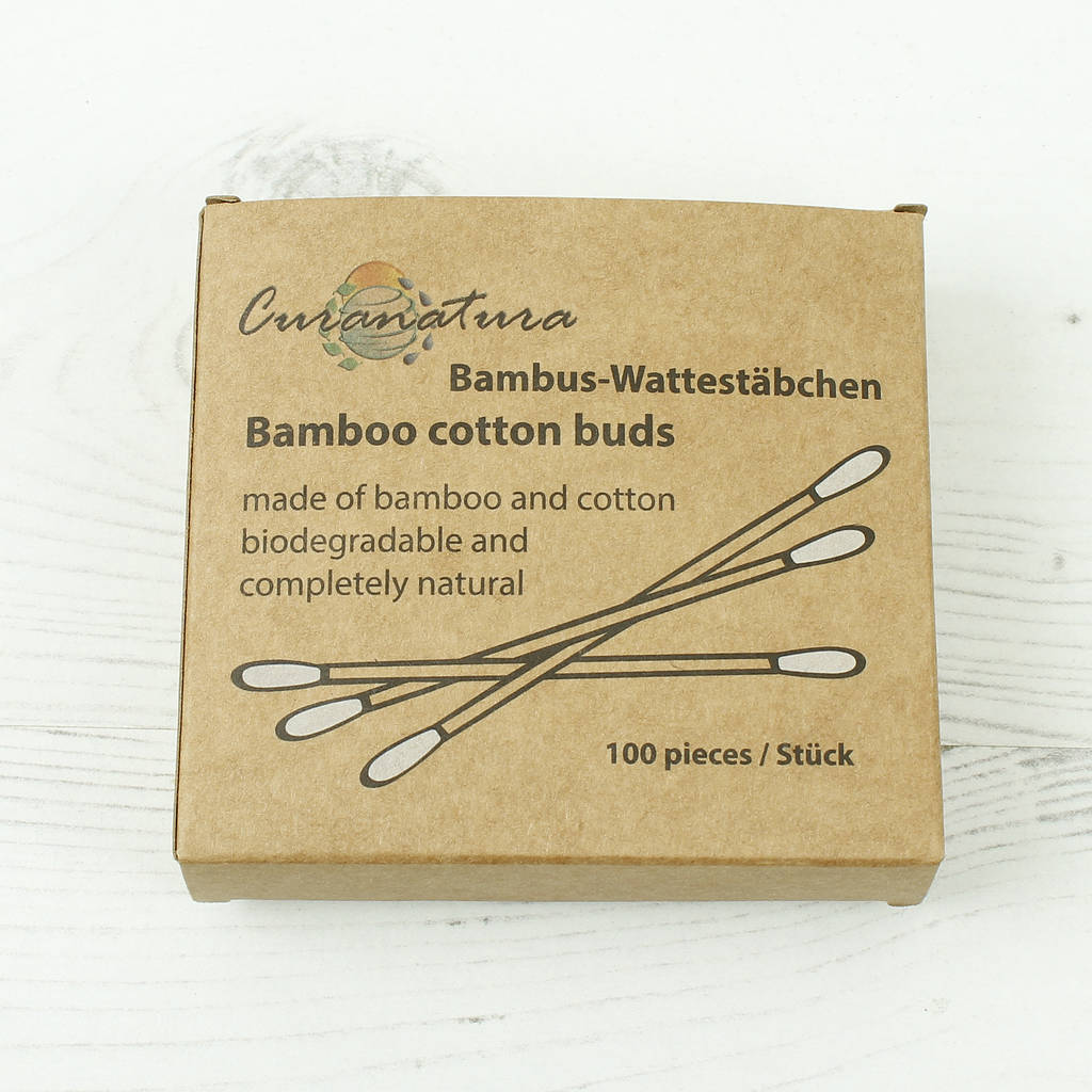 Plastic Free Bamboo Cotton Buds By Green Tulip