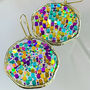 Super Sparkly Disco Earrings Hand Made Large, thumbnail 2 of 8