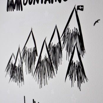 Personalised Move Mountains Print, 7 of 8