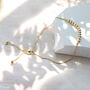 9ct Yellow Gold Ball And Chain Adjustable Bracelet, thumbnail 1 of 5