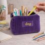 Personalised Soft Velvet Toiletry Makeup Cosmetic Bag, thumbnail 6 of 9