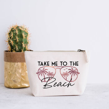 Take Me To The Beach Cosmetic Pool Bag, 3 of 5