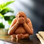 Three Monkey Garden Ornaments See Hear Speak No Evil, thumbnail 9 of 12