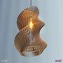 Zooki 30 'Eris' Wooden Pendant Light, thumbnail 2 of 10