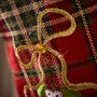 Personalised Tartan Mistletoe Christmas Stocking, thumbnail 5 of 8