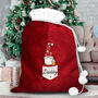 Personalised Gonk Family Red Christmas Sack, thumbnail 2 of 4