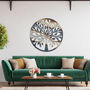 Modern Circular Metal Tree Wall Decor For Home Or Office, thumbnail 8 of 11