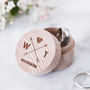 Personalised Wooden Arrows Ring Box, thumbnail 1 of 4