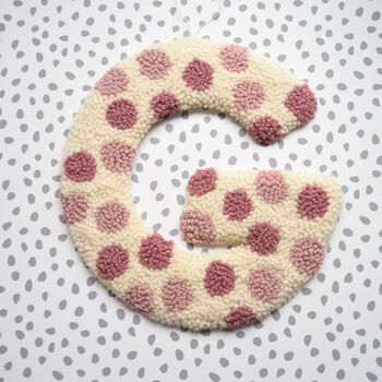 Pink Polka Dot Decorative Letter, 3 of 6