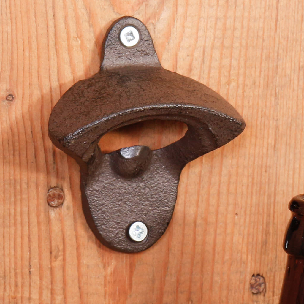 cast iron wall bottle opener by dibor