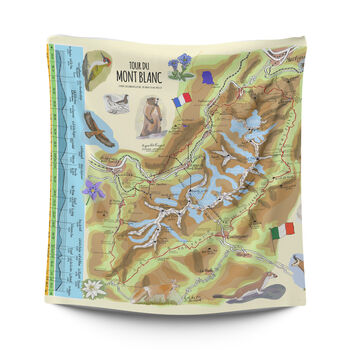 Tour Du Mont Blanc Pacmat Picnic Blanket, 2 of 12