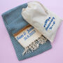 Personalised Cotton Throws, Gift For Mother, thumbnail 6 of 12