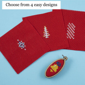 Make Your Own Christmas Baubles Noel Cross Stitch Kit, 4 of 9