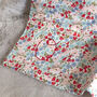 Floral Liberty Fabric Hand Embroidered Baby Blanket, thumbnail 8 of 11