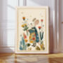 Mummy Mouse In The Garden Nursery Art Print, thumbnail 1 of 4