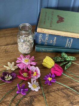 Sherbet Petals Vase Of Flowers Craft Kit, 2 of 6