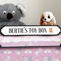Personalised Acrylic Toy Box Name Sign For Kids, thumbnail 6 of 7